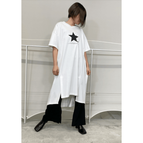 【 ayane 】スタープリントチュニックTシャツ