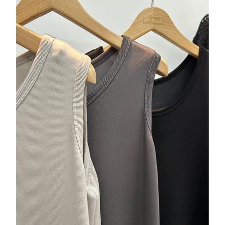 【 cafune 】rib camisole onepiece