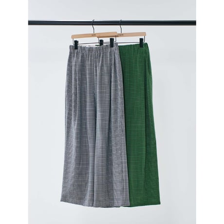 【 YENN 】PLAID TUCK EASY PT