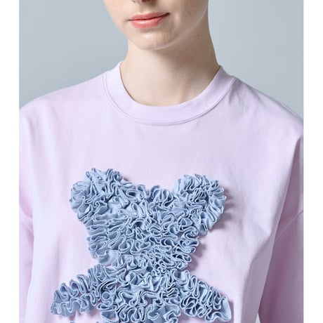 【 DSC 】　ベアフリル刺繍コットンTシャツ