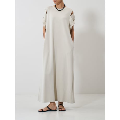 【 YENN 】 EYELETS TEE DRESS
