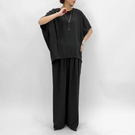 【 cafune 】　mat georgette cocoon pullover