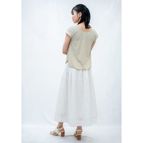 【 comme une femme 】　接触冷感 前後2WAYフレンチスリーブインナー