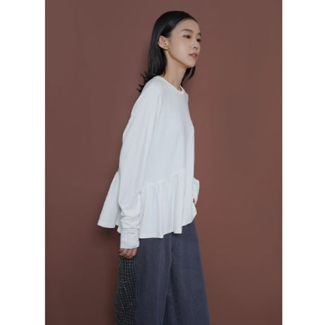 ミルク】CYAN TOKYO Aラインティアードウォームトップス 楽天市場