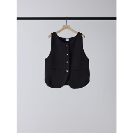 【 YENN 】 BOAT NECK KNIT VEST