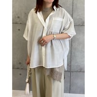 【 ROSIEE 】 後ろシャーリングシアーシャツ