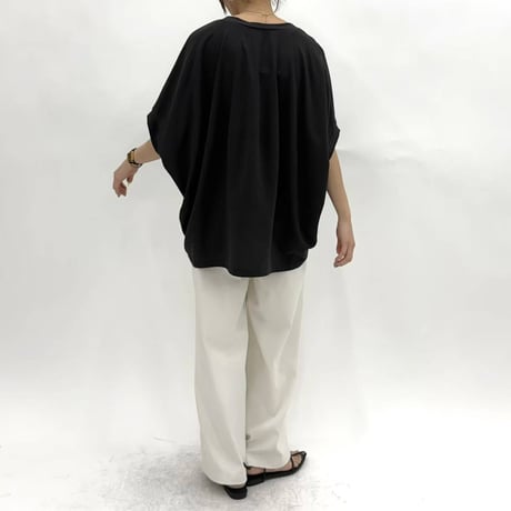 【 cafune 】　mat georgette cocoon pullover