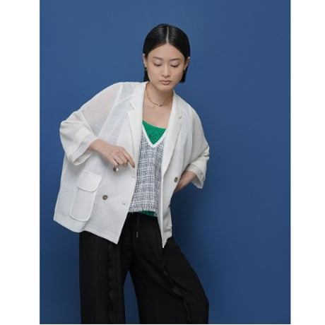 【 CYAN TOKYO 】 ニットライクメッシュWジャケット