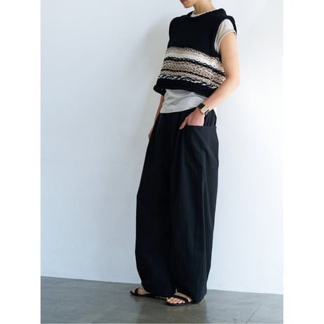【 YENN 】　MOLE JACQUARD VEST