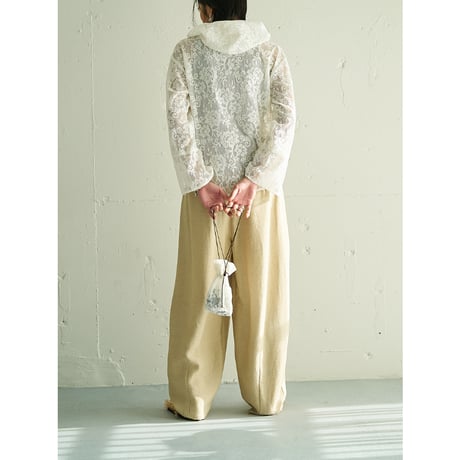 【 YENN 】 PORTABLE LACE HOODIE