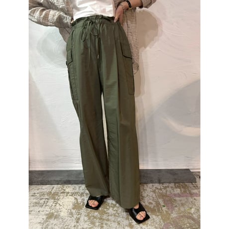 【 cafune 】　cotton cupra cargo easy pants