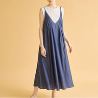 【 SUGARROSE 】　ギャザーデニムキャミドレス