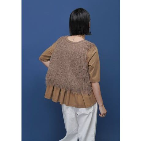 【 CYAN TOKYO 】 スクエアネックバックギャザーTOPS