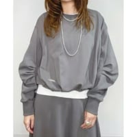 【Priority】袖タックドロストプルオーバー