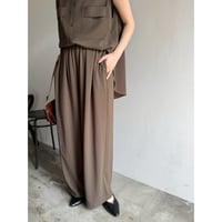【 cafune 】 mat stretch georgette wide easy pants