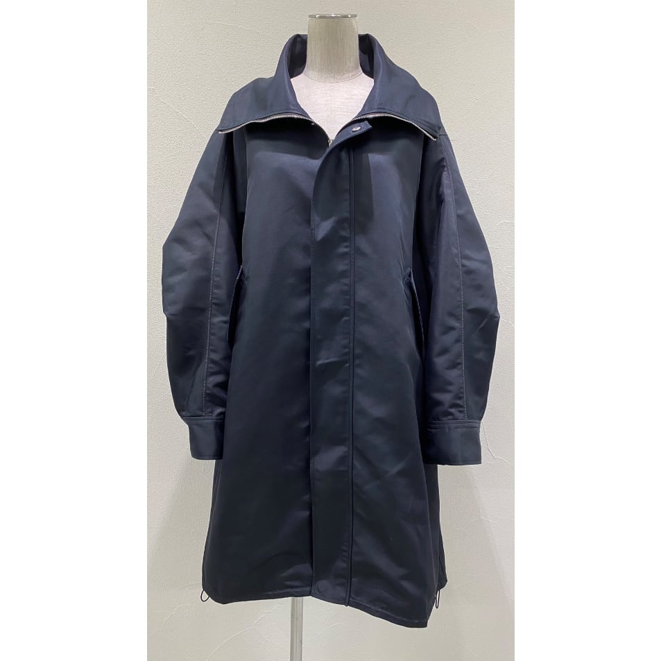 HYKE ハイク レインコート モッズコート パープル 紫 ポリウレタン S