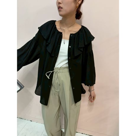 【 cafune 】 IPEKER frill 2way blouse