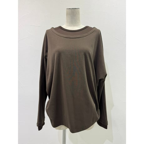 【 CYAN TOKYO 】　レイヤーネックドルマンTOPS