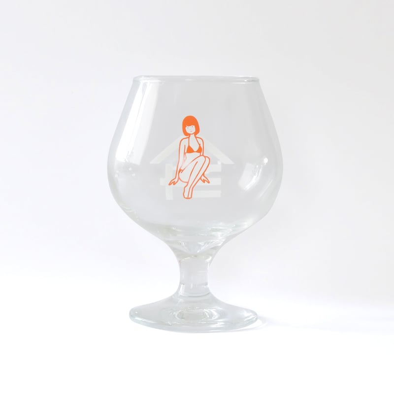 ウエトミ × 白根ゆたんぽ ビールグラス （ブランデーグラスタイプ 