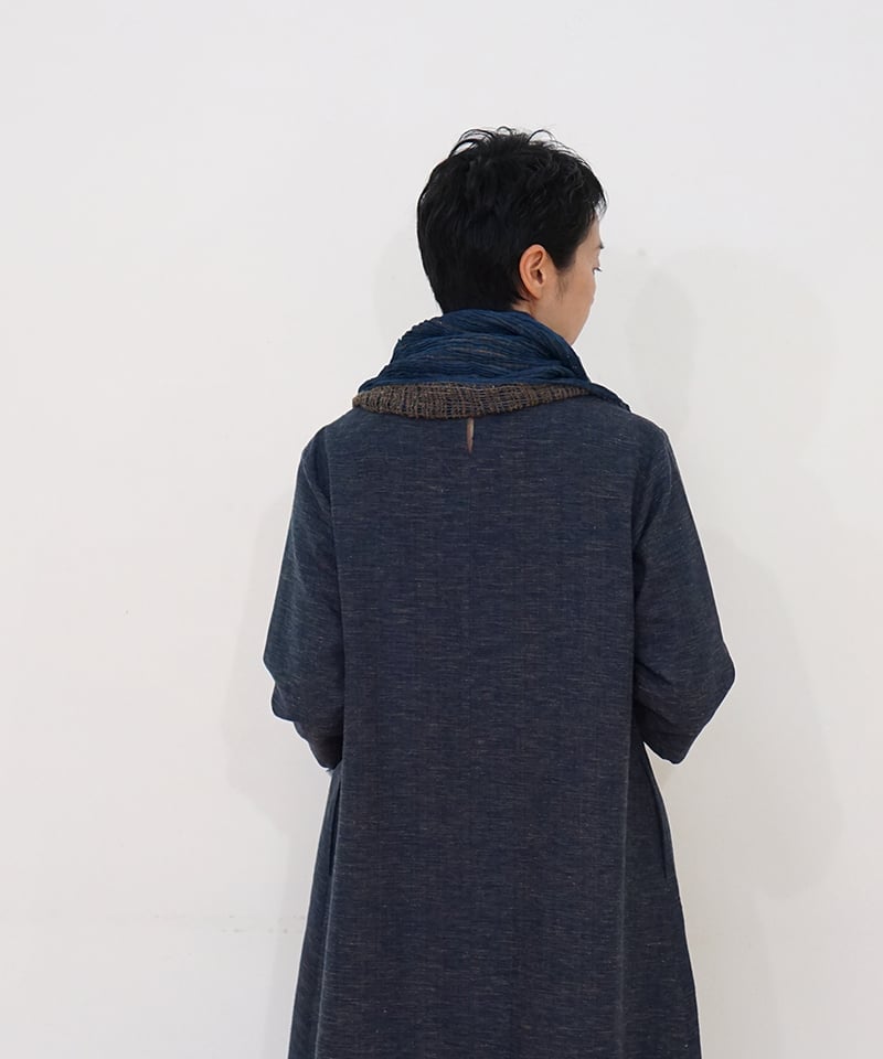 ストール 薄艸 藍 2307I | MAKI TEXTILE STUDIO online shop