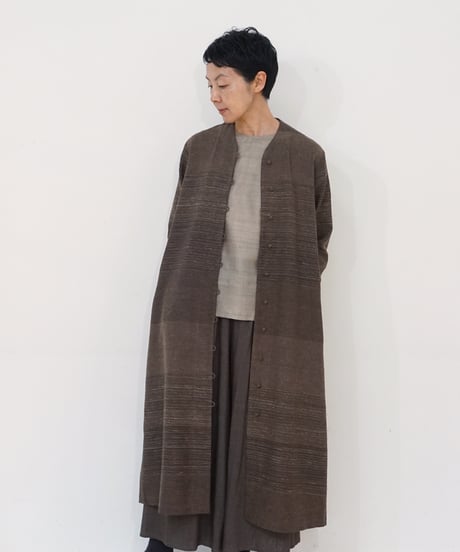 糸糸糸 MAKI TEXTILE STUDIO コットン シルク混ワイドパンツ CATEGORY パンツ | MAKI TEXTILE STUDIO online shop
