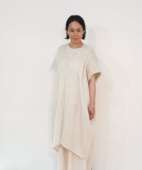 kotiベスト 麻シルク 白  6500lW
