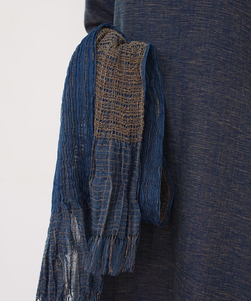ストール 薄艸 藍 2307I | MAKI TEXTILE STUDIO online shop