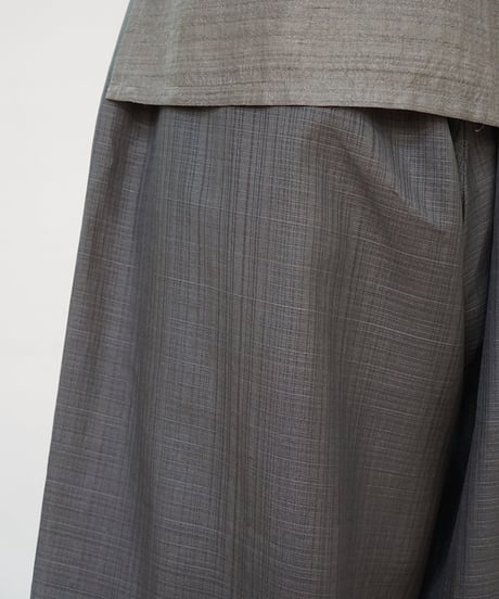パンツ プレーン シルクオルガンザ グレー 6864mvG