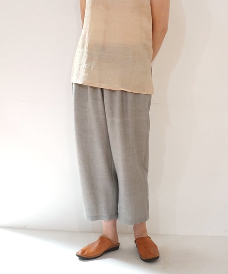 パンツ シンプルショート ノイルストライプ グレー 6860novG