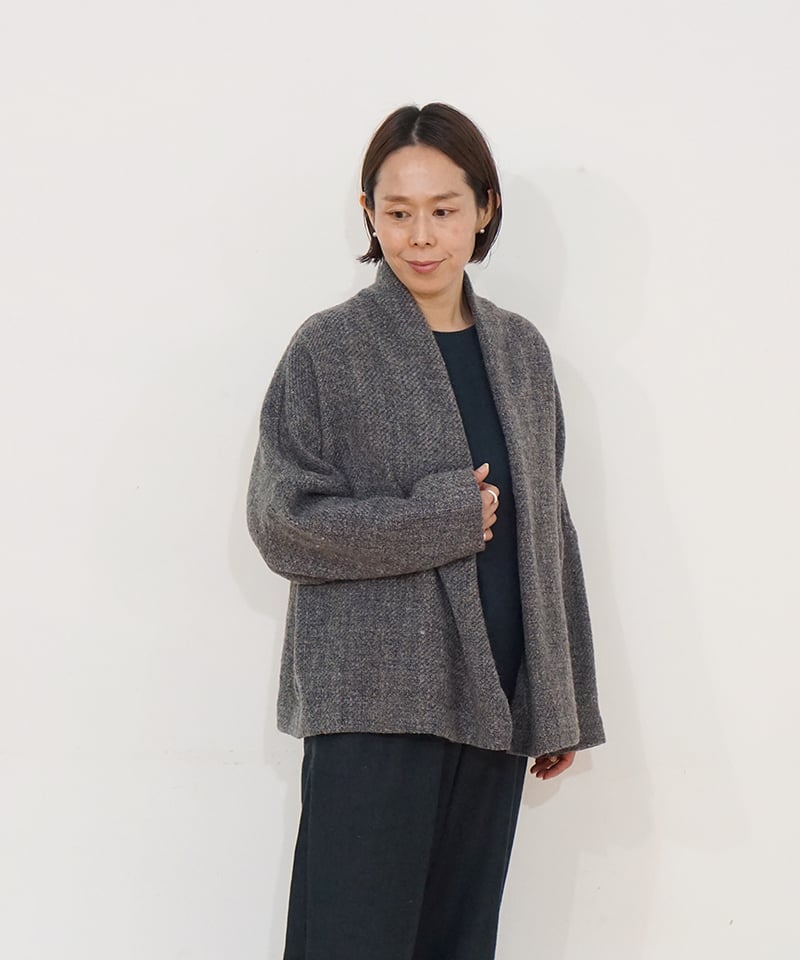 ジャケット ラグラン ヒマラヤウール グレーブルー 6665MWtBl | MAKI