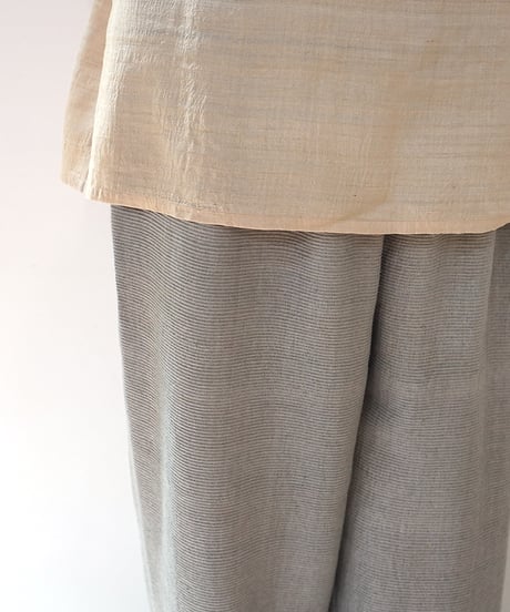 パンツ シンプルショート ノイルストライプ グレー 6860novG