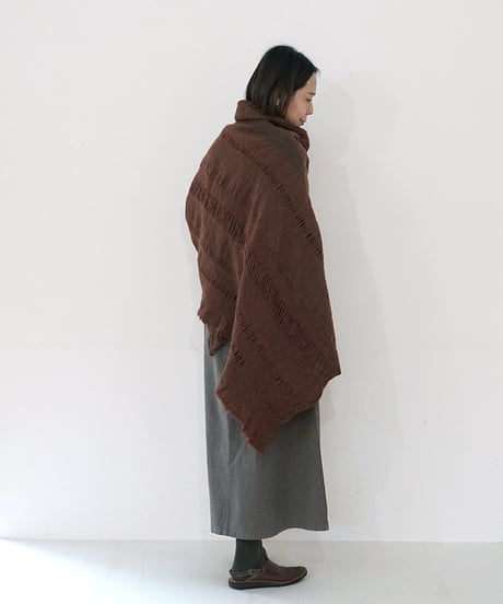 ハギレ反物 フローツ 赤茶 146×148cm