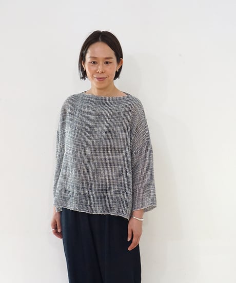 糸糸糸 MAKI TEXTILE STUDIO コットン シルク混ワイドパンツ CATEGORY パンツ | MAKI TEXTILE STUDIO online shop