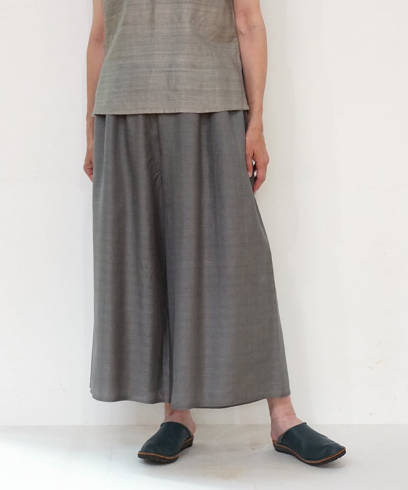 BANDEL グレーパンツ M パンツ プレーン シルクオルガンザ グレー 6864mvG | MAKI TEXTILE S