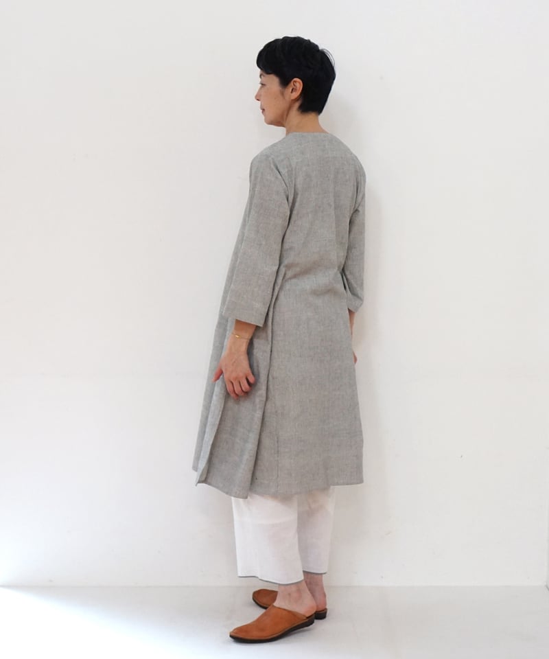 カディ チュニック マチ 白黒ピンストライプ K6977WBpst | MAKI TEXTIL