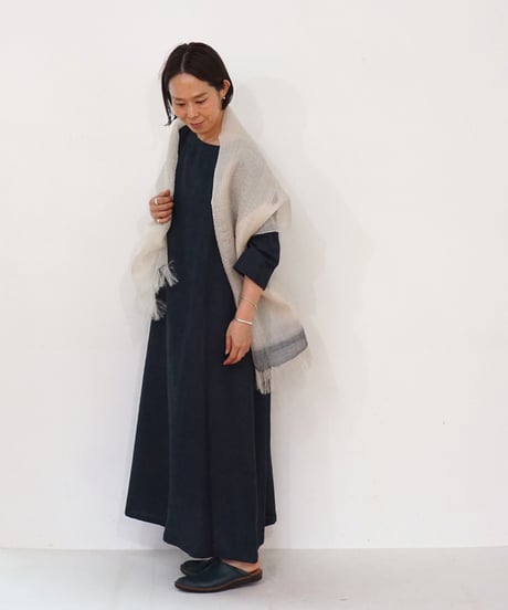 ストール ランダム縞ムガ芭蕉 1234Wi