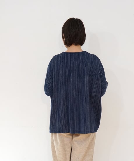 kotiプルオーバー ウール ブルー 6555wBl
