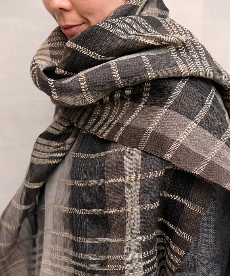 ストール シャディ 黒 2710B | MAKI TEXTILE STUDIO online