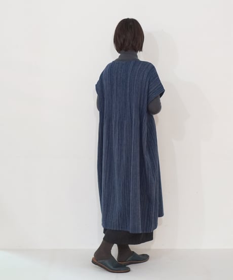 kotiワンピース ウール ブルー 6974wBl