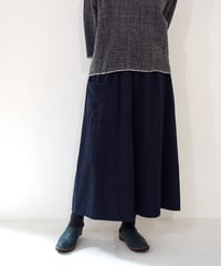 kotiパンツ ウール ポケット付き ネイビー 6870wBl