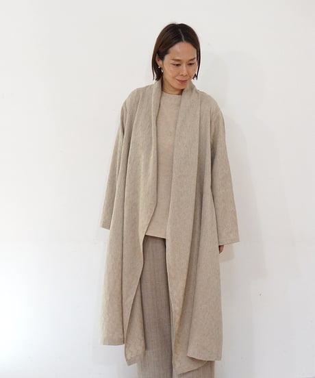 糸糸糸 MAKI TEXTILE STUDIO コットン シルク混ワイドパンツ CATEGORY パンツ | MAKI TEXTILE STUDIO online shop