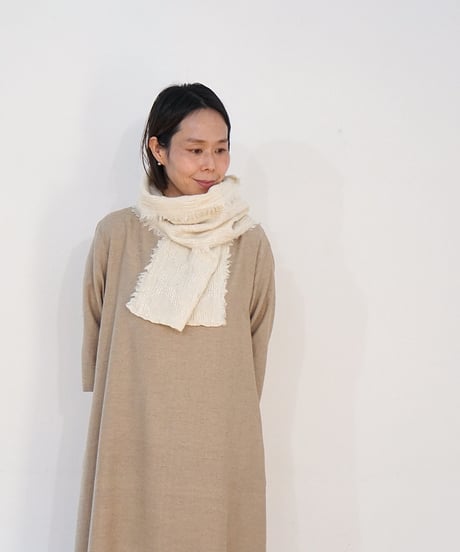 マフラー クバモックレノ 白 4048W
