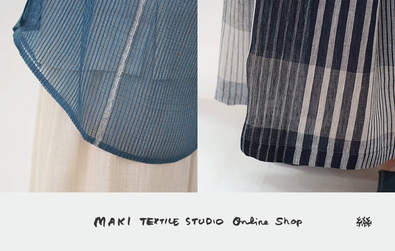 糸糸糸 MAKI TEXTILE STUDIO コットン シルク混ワイドパンツ CATEGORY パンツ | MAKI TEXTILE STUDIO online shop