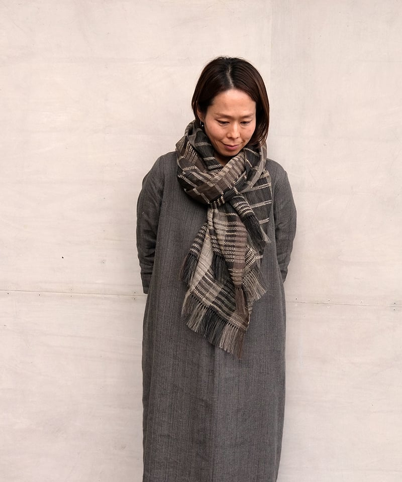 ストール シャディ 黒 2710B | MAKI TEXTILE STUDIO online