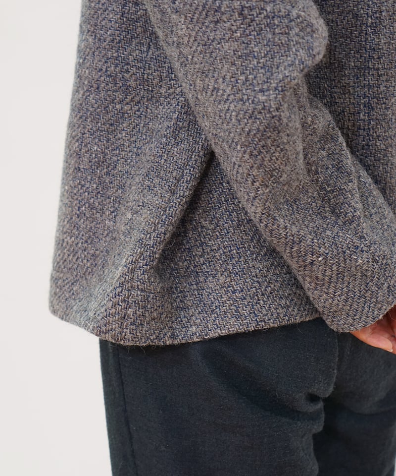 ジャケット ラグラン ヒマラヤウール グレーブルー 6665MWtBl | MAKI