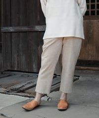 パンツ スリム コットンナーシ ナチュラル 6846cn