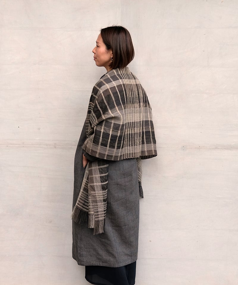 ストール シャディ 黒 2710B | MAKI TEXTILE STUDIO online