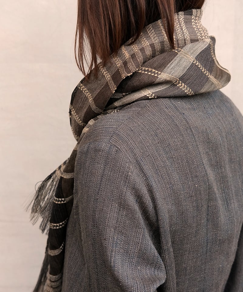 ストール シャディ 黒 2710B | MAKI TEXTILE STUDIO online