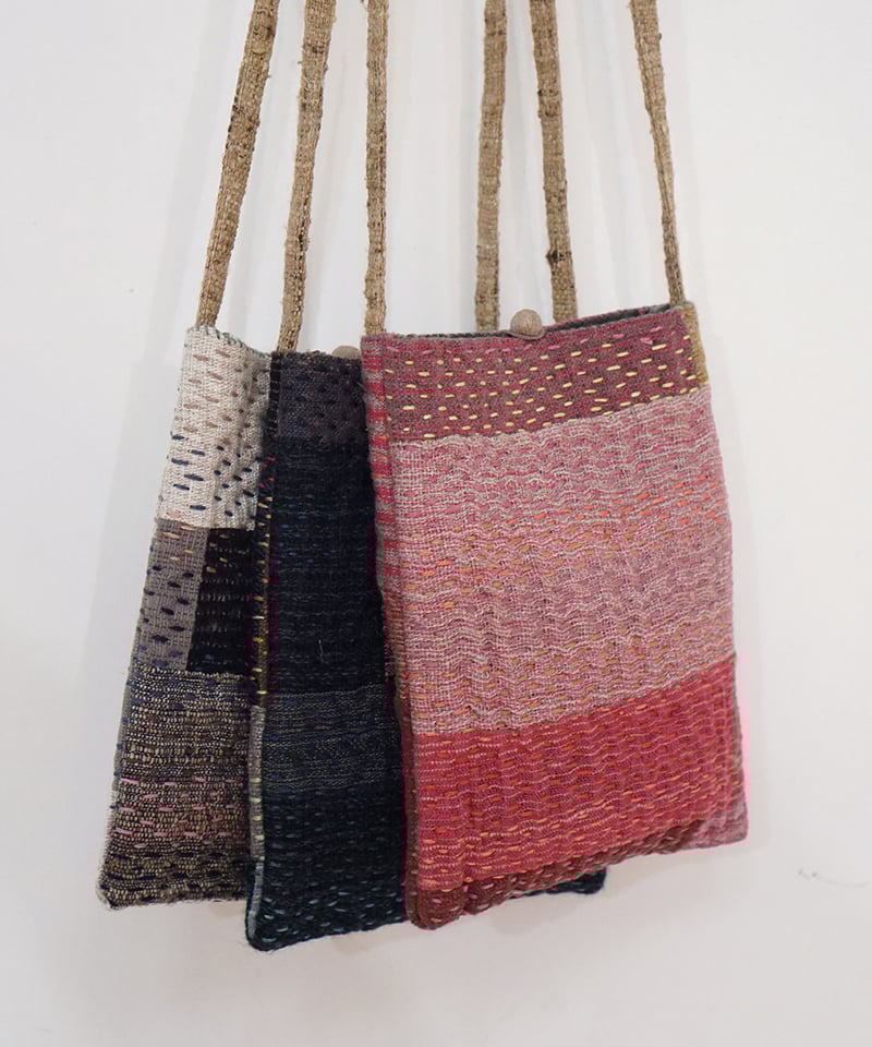 【再値下げ】春画　布製手書き　１２画像 maki布のグドリ ちくちくポシェット 8114 | MAKI TEXTILE STUDIO