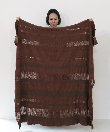 ハギレ反物 フローツ 赤茶 146×148cm